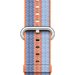 Curea iUni compatibila cu Apple Watch 1/2/3/4/5/6/7, 44mm, Nylon, Woven Strap, Orange/Blue